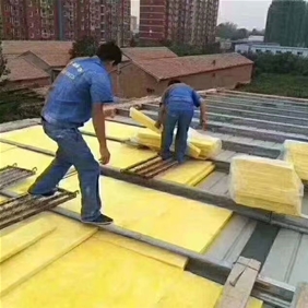 玻璃棉板施工現場