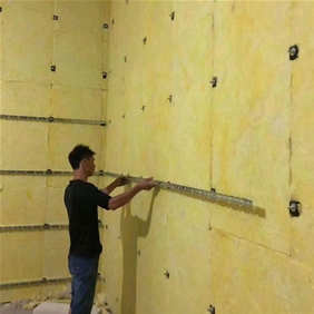玻璃棉板施工現場